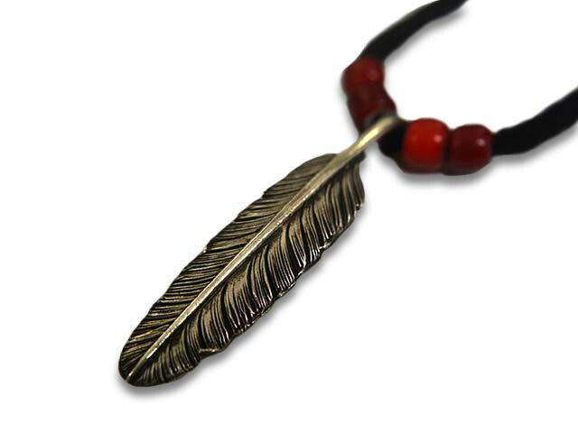 CHOOKE/チョーク】「Silver Dollar Feather Pendant Top”Straight