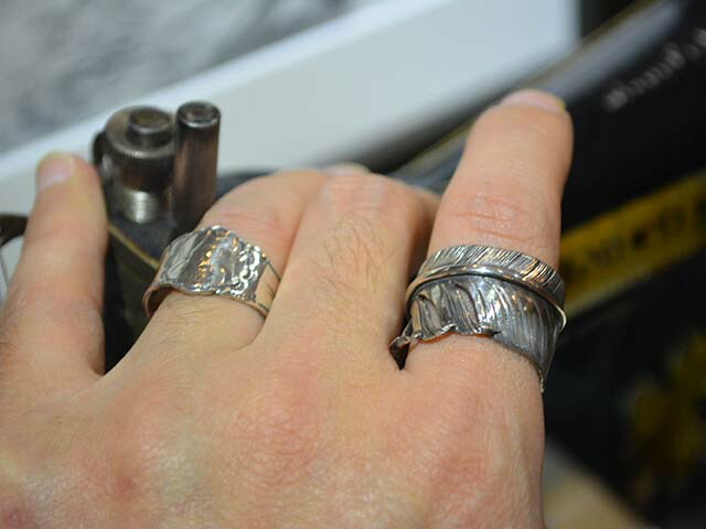 CHOOKE/チョーク】「Special Peace Feather Ring&Eaglehead Ring Set