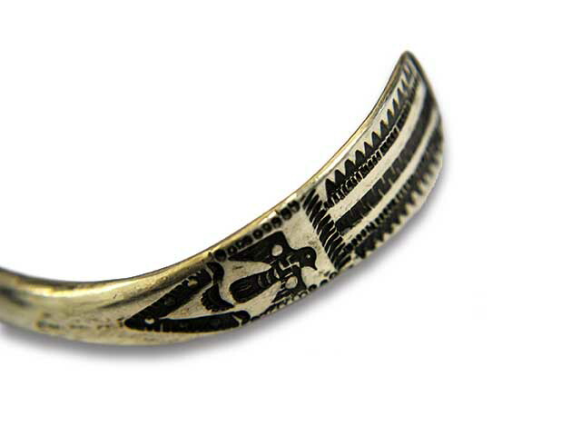 CHOOKE/チョーク】「Half Round Thunderbird Bangle”Wide”/ハーフ