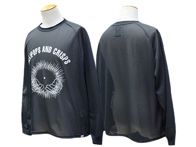 WANIMA メッシュゲームシャツ　ロングスリーブブラック L/XL 全2色【COMFY OUTDOOR GARMENT/コムフィーアウトドアガーメント