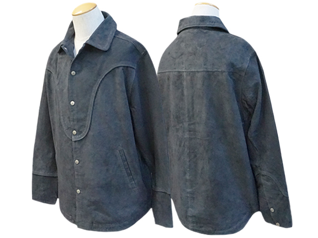 全2色【DRESS HIPPY/ドレスヒッピー】2023AW「Wood Stock Suede Shirt