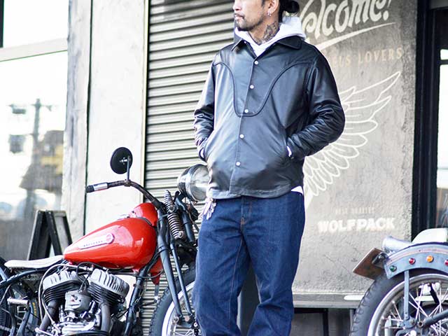 DRESS HIPPY/ドレスヒッピー】2024SS「Wood Stock Leather Jacket