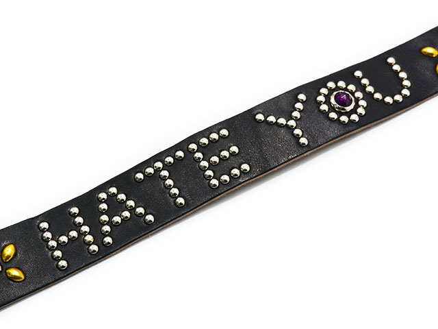 DAZZLE SUGAR/ダズルシュガー】2026SS「HATE YOU Studs Belt”Cross
