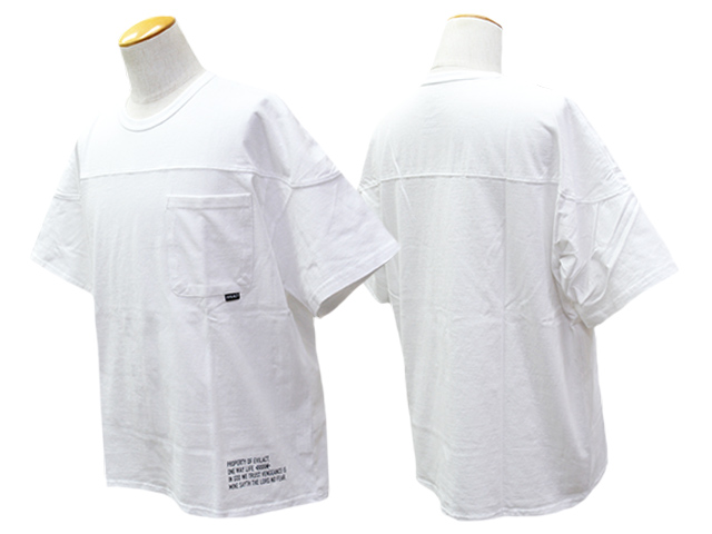 Ē POCKET S/S T-SHIRT ホワイト、ブラック2色セット XXL 2枚組【EVILACT/イーブルアクト】「2 Pack Hockey S/S Tee/2パック
