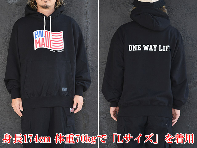 EVILACT HEAVY HOODIE Lサイズ EVILACT HEAVY HOODIE | EVILACT (イーブルアクト）Official Site
