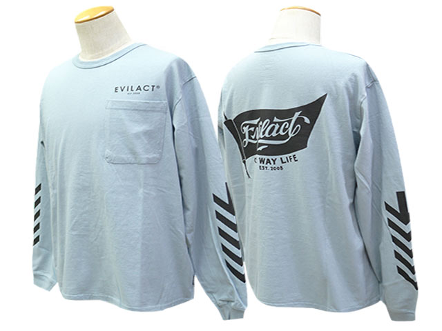 全3色【EVILACT/イーブルアクト】2026SS「FLAG 261 L/S Tee/フラッグ