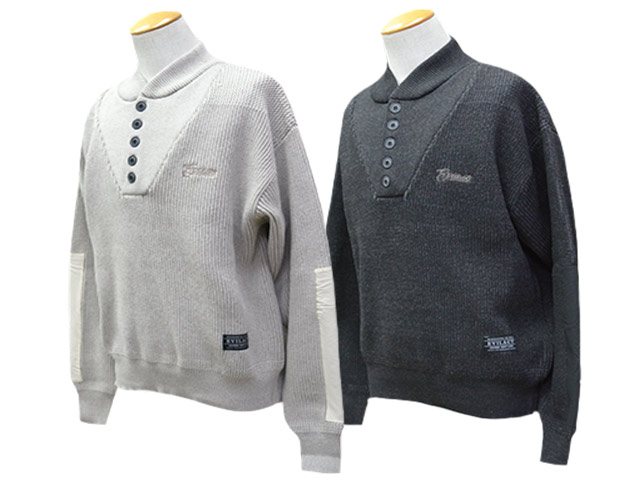 全2色【EVILACT/イーブルアクト】2025AW「MIL P-KNIT/ミルP-KNIT