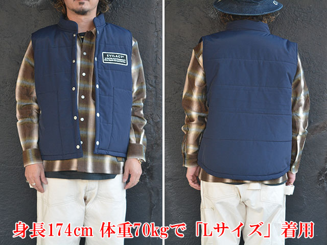 全3色【EVILACT/イーブルアクト】2025AW「2Layer PD Vest/2レイヤーPD