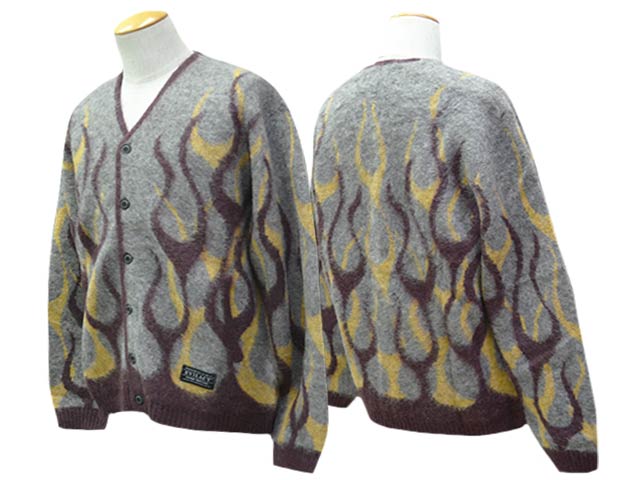 全3色【EVILACT/イーブルアクト】2025AW「Flames Mohair Cardigan