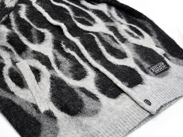 全3色【EVILACT/イーブルアクト】2025AW「Flames Mohair Cardigan