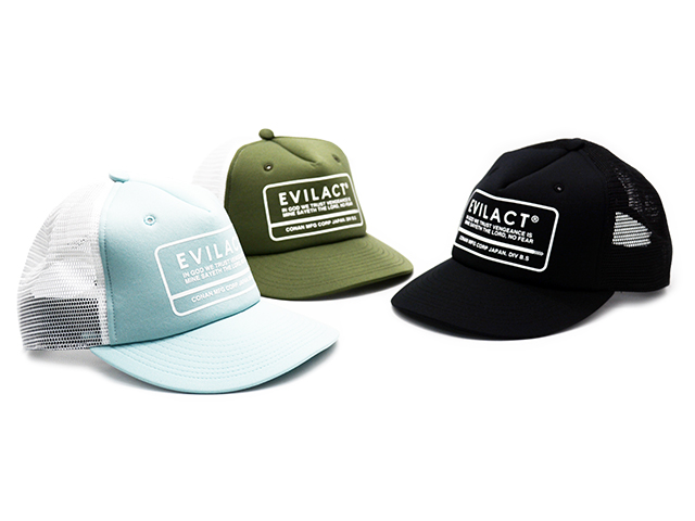 全3色【EVILACT/イーブルアクト】2026SS「Mesh Cap/メッシュキャップ
