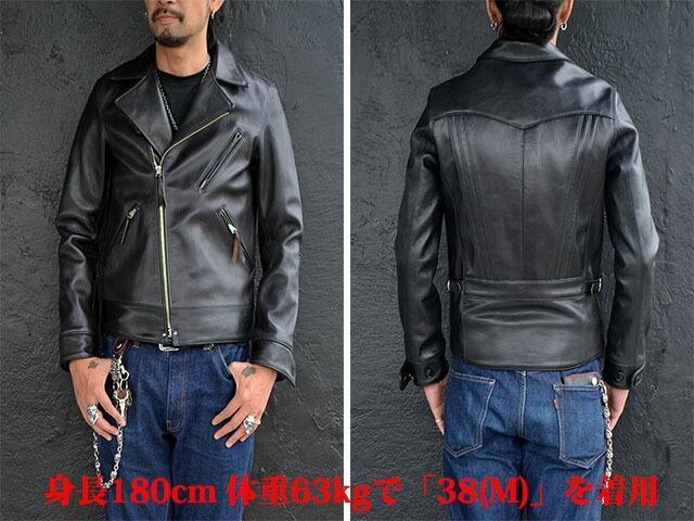FINE CREEK LEATHERS ダブルライダースジャケット ブラック FINE CREEK LEATHERS/ファインクリークレザーズ「Double Riders Jacket