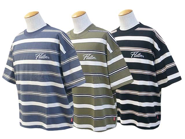 全3色【FLUTTER/フラッター】2024SS「Multi Border Big Silhouette S/S