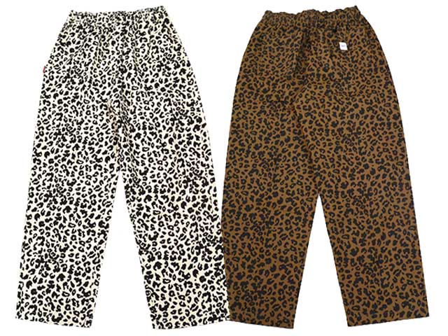 フラッター　flutter イージーパンツ　レオパード FLUTTER/フラッター】2025AW「Cotton Twill Leopard Easy Pants/ザ