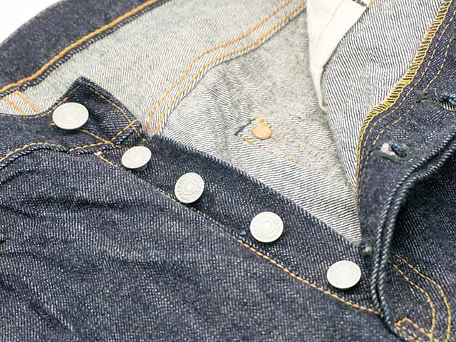 フルカウント ストレートデニム ボタンフライ 古着 ジーンズ デニム FULLCOUNT/フルカウント】「Clean Straight Denim Pants/クリーン