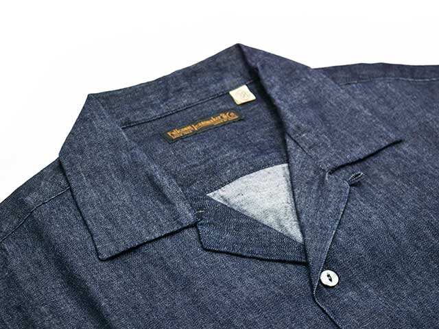 ゴールデンウィーク特別価格❣️フルカウントシャツ FULLCOUNT/フルカウント】2026SS「Denim Open Collar S/S Shirt/デニム