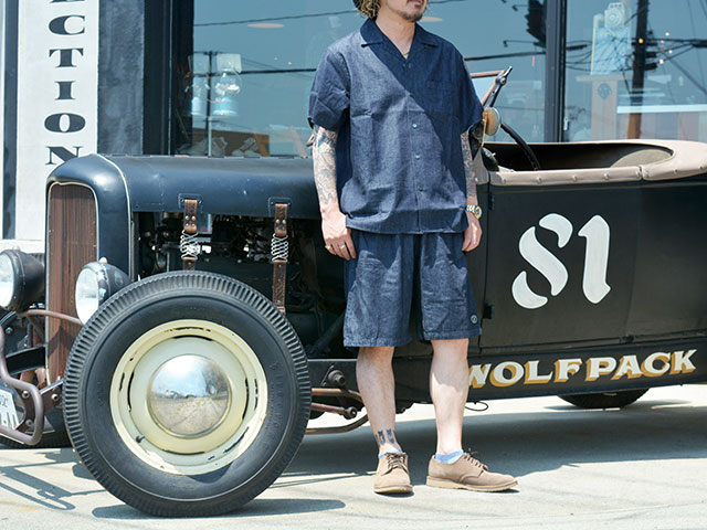 FULLCOUNT/フルカウント】2026SS「Denim Open Collar S/S Shirt/デニム
