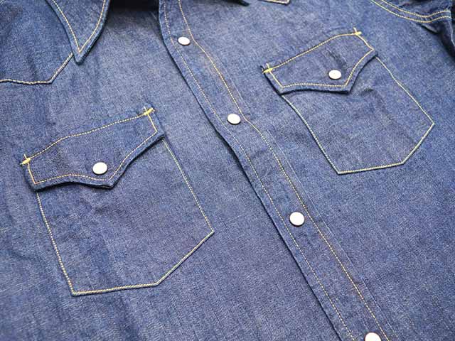 『雰囲気抜群◎』FULL COUNT (フルカウント)デニムウエスタンシャツ FULLCOUNT/フルカウント】「Denim Western Shirts/デニムウエスタン