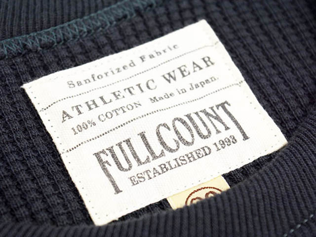 全3色【FULLCOUNT/フルカウント】2022AW「Heavy Weight Waffle L/S Tee