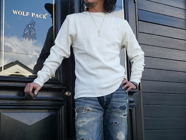 全2色【GLAD HAND/グラッドハンド】「Pack Tee”Standard Waffle Long