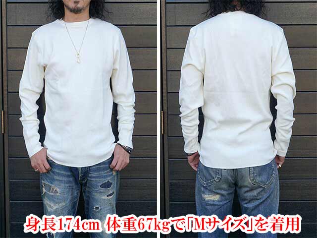 全2色【GLAD HAND/グラッドハンド】「Pack Tee”Standard Waffle Long