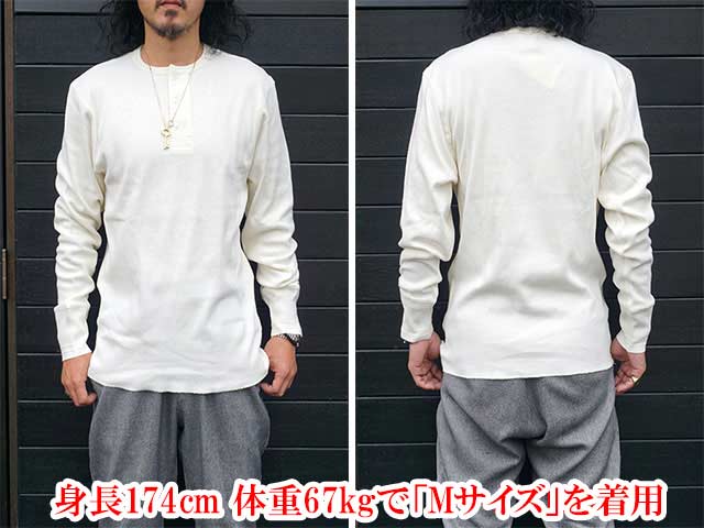 全2色【GLAD HAND/グラッドハンド】「Pack Tee”Standard Waffle Henry