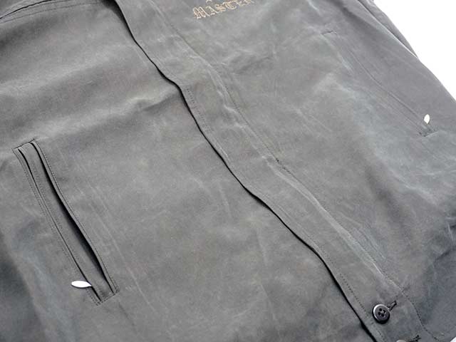 GANGSTERVILLE / ブルゾン/24SS/L/レーヨン/ブルー/GSV-24-SS-01 GANGSTERVILLE/ギャングスタービル】2024SS「No Master Derby Jacket