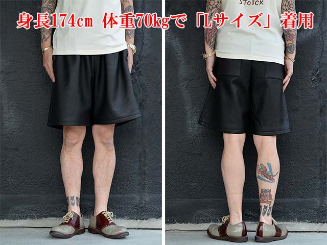 GANGSTERVILLE/ギャングスタービル】2025SS「Locos Leather Shorts