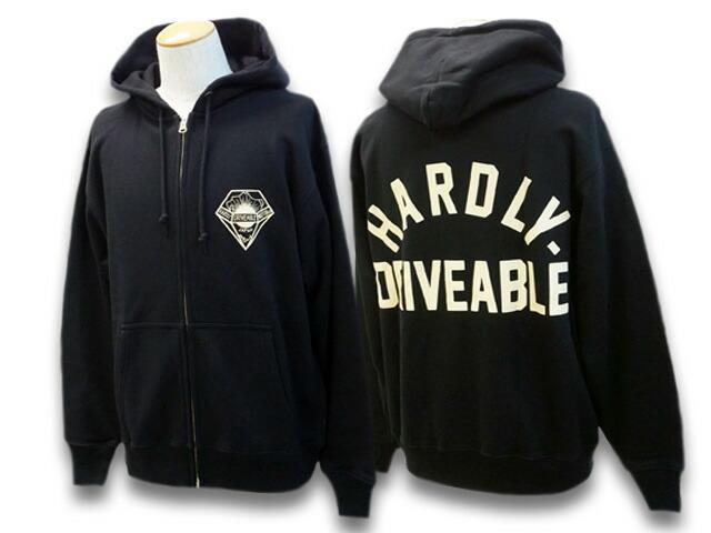 HARDLY-DRIVEABLE/ハードリードライバブル「Double Zip Hoodie/ダブルジップフーディー」 : hd-zip-parka  : WOLF PACK Yahooストア店 - 通販 - Yahoo!ショッピング