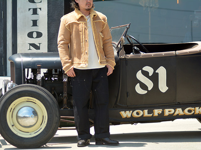 ムートン USED】90'S GRIFFIN Laundry MOUTON BOMBER JACKET