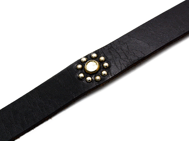 全2色【HTC/エイチティーシー】「0.75inch Leather Studs Belt
