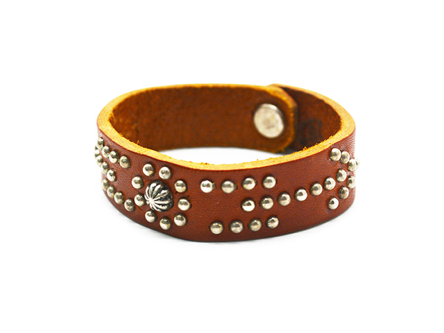 全2色【HTC(Hollywood Trading Company)】「Leather Studs Bracelet