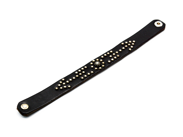 全2色【HTC(Hollywood Trading Company)】「Leather Studs Bracelet