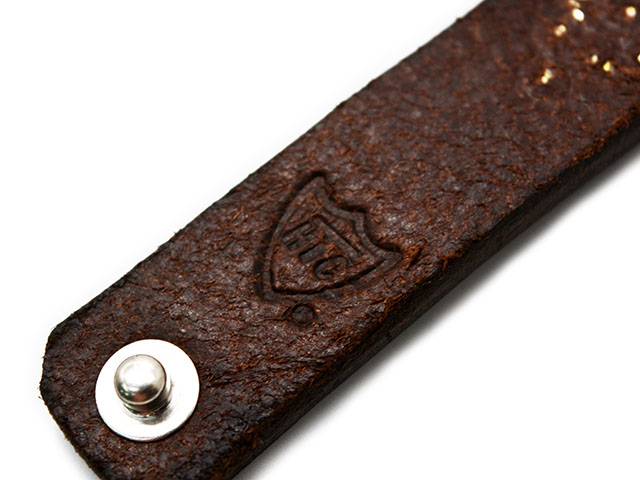 HTC ダークブラウン アポロスタッズ レザースタッズバングル 全2色【HTC(Hollywood Trading Company)】「Leather Studs Bracelet