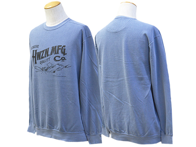 HWZN BROSS/ハウゼンブロス】2023AW「Garment Dyed Crew Neck Sweat