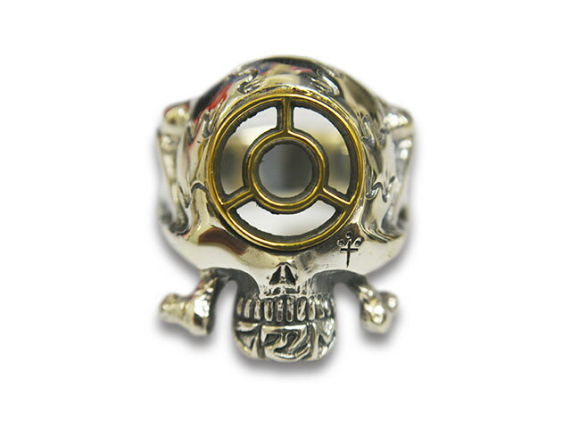 HWZN BROSS/ハウゼンブロス】「Bombsight Skull Ring/ボムサイトスカル