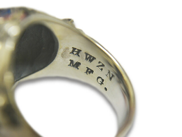 HWZN BROSS/ハウゼンブロス】「Bombsight Skull Ring/ボムサイトスカル