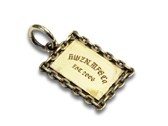 HWZN BROSS/ハウゼンブロス】「Chain Plate Flame Pendant Top 