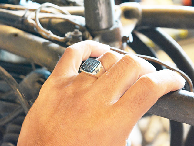 SILVER パール リング サイズ12 John Hardy Bamboo Collection Sapphire Ring in Sterling