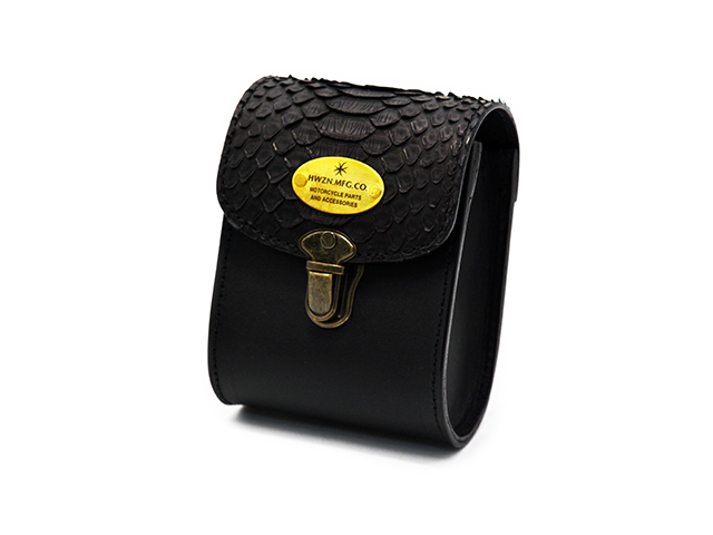HWZN BROSS/ハウゼンブロス】「Diamond Python Leather Belt Pouch