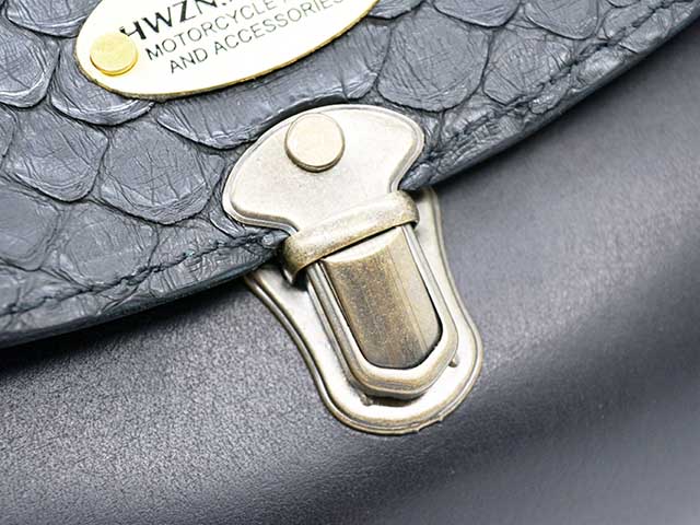HWZN BROSS/ハウゼンブロス】「Diamond Python Leather Tool Bag