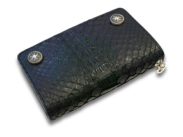 ハウゼンブロス　hwznbross ミドルウォレット HWZN BROSS/ハウゼンブロス】「Diamond Python Leather Middle