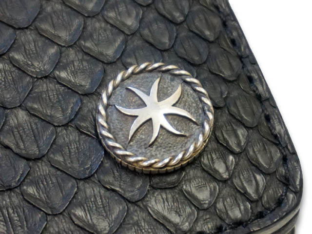 ハウゼンブロス　hwznbross ミドルウォレット HWZN BROSS/ハウゼンブロス】「Diamond Python Leather Middle