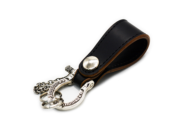全2色【INCEPTION/インセプション】「Horse Butt Leather Shackle Key