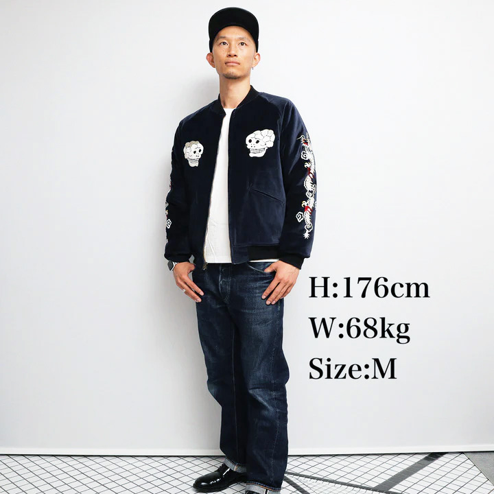 ヒステリックグラマー スカジャン スーベニアジャケット スカル ドクロ