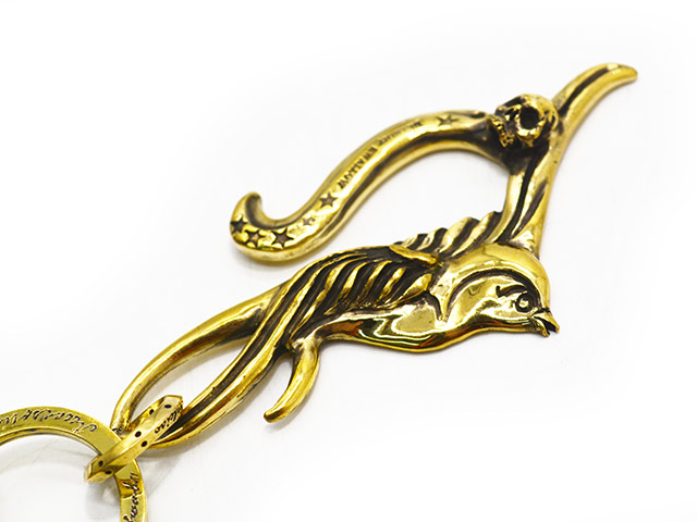 希少ガルシアgalcia マネークリップ キーホルダー真鍮アガベスワロー蹄鉄 galcia/ガルシア】「Swallow Brass Key Holder/スワローブラス
