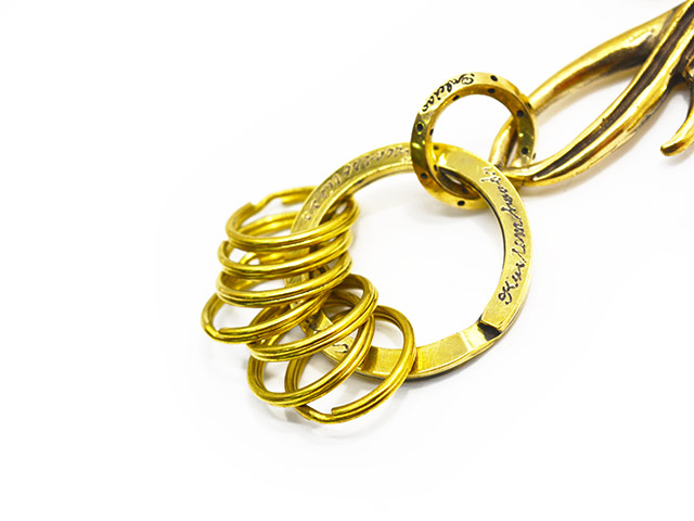 希少ガルシアgalcia マネークリップ キーホルダー真鍮アガベスワロー蹄鉄 galcia/ガルシア】「Swallow Brass Key Holder/スワローブラス
