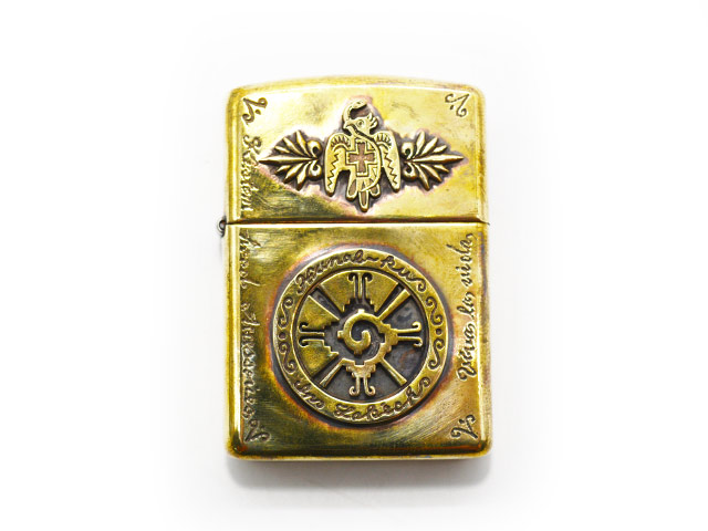 galcia/ガルシア】「Brass Zippo”Eagle&Hunab-Ku”/ブラスジッポ