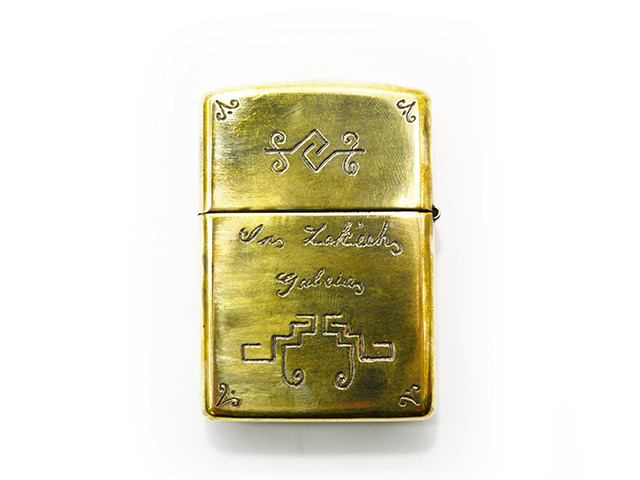 galcia/ガルシア】「Brass Zippo”Eagle&Hunab-Ku”/ブラスジッポ
