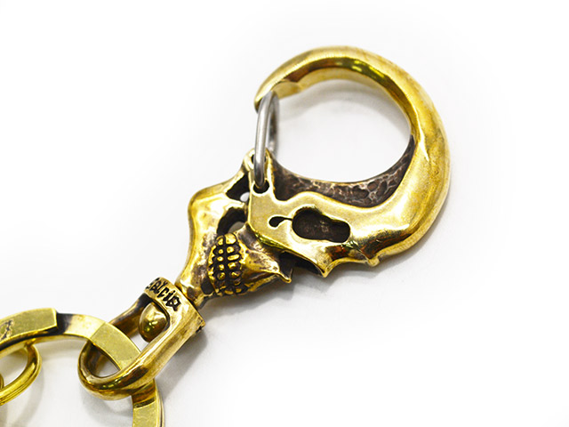 galcia/ガルシア】「Small Skull Brass Key Holder/スモールスカル
